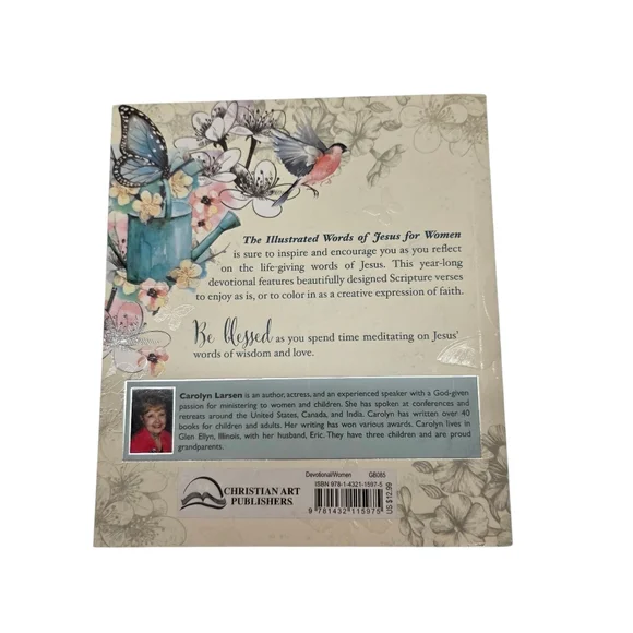 Floral Illustrated Devotional Words Of Jesus For Women Book - Picture 2 of 7